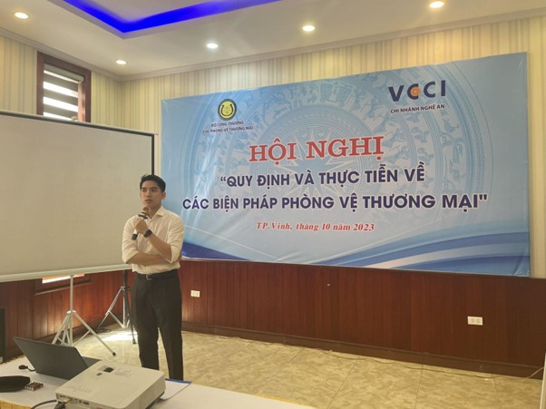 The Trade Remedies Authority of Vietnam coordinated with the Vietnam Federation of Commerce and Industry Branch in Nghe An to organize a training conference